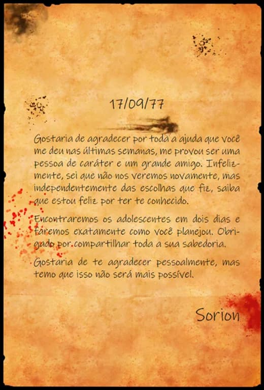 Cartas do universo de A Chave do Tempo